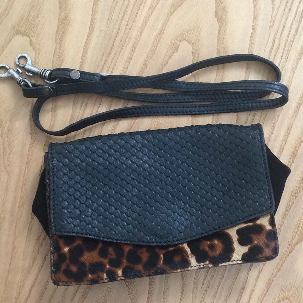 Caterina Lucchi Pony leather and leather purse